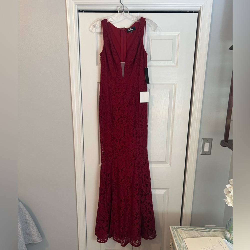 Red Mermaid Gown